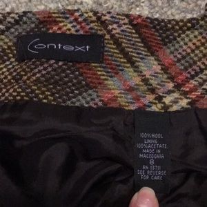 Context Skirts - Context Wool Plaid Skirt Context Skirts - Context Wool Plaid Skirt